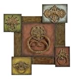 Wall Decor Ea 1 Vintage Door Knocker Design Collage Heavy Embossed Multi Washed