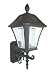 Gamasonic GS-106W Baytown Solar Lamp with Wall Mount and 6 Super Bright White LED's in Black Finish