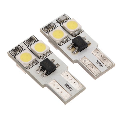 détail 2x AMPOULE 4 LED SMD W5W T10 BLANC XENON ANTI ODB SANS ERREUR Veilleuse VOITURE auto