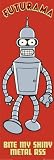 Futurama - Bite My Shiny Metal Ass - Official Door Poster - 158cm x 53cm