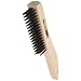 Weiler 0.012" Wire Size, 5" Brush Length, 10" X 1-1/8" Block Size, 4 X 16 No. Of Rows, Steel Bristles, Hardwood Block, Shoe Handle Scratch Brush