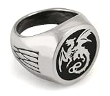 Wyverex Dragon Alchemy Gothic Signet Ring
