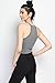 TheMogan Junior's Spaghetti Strap Microfiber Seamless Deep V-Neck Crop Cami Tank Top