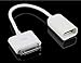 GooDGo usbotg193 30 Pin to USB Host OTG Adapter Sync Charge Cable for iPad 1/2/3, White
