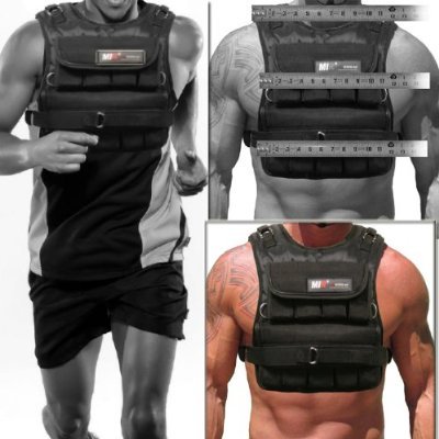 (Weekly Sale) New! MiR 40Lbs Short Narrow Weighted Vest (Weights Included.One Size Fits All.)