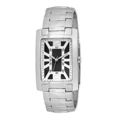 FMD Steve Collection Black Dial Japan Quartz Long-Life Battery Metal Bracelet Men's Watch
