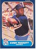 1986 Fleer Kirby Puckett Baseball Card #401 - Shipped In Protective Display Case!