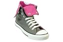 Converse All Star Chuck Taylor Knee High X-Hi Womens Charcoal Cactus Pink Canvas Trainers