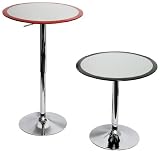 Ribbon Bar Table Black Rim.