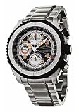 Armand Nicolet S05 Black Dial Stainless Steel Leather Rubber Automatic Chronograph Perpetual Calendar Men's Watch