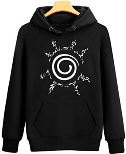 Super Hunter Fashion Naruto Sasuke Uchiha Itachi Hoody Coat Style2 (M, Balck)