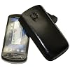 Suncase Ledertasche (Lasche mit R�ckzugfunktion) f�r Sony Ericsson Xperia Pro schwarz