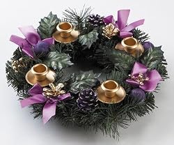 Advent Wreath - Purple Ribbon