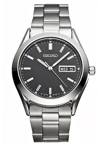 Seiko Men's Dress Silver-Tone Watch #SGF719