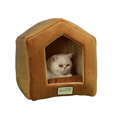 Armarkat Brown Cat Bed Size, 18-Inch by 14-Inch