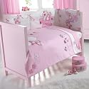 Izziwotnot Goochicoo Bunny Girl 5 Piece Quilt Bedding Bale, Cot/Cot Bed