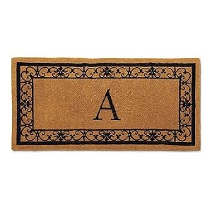 Wayland Monogrammed Door Mat - G, 36" x 72" - Frontgate