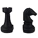 JHP Chess Piece Bookends, 6.7Inch Tall Classic Decorative Resin Book Shelf Organizers with Knight and Rook Book Stopper (Chese Piece)