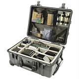 Pelican 1564 Black Case with Padded Dividers