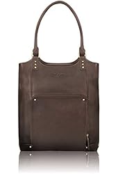 Solo Premium Leather 16" Laptop Bucket Tote, Espresso, VTA802-3