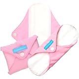 Charlie Banana Reusable Feminine Pads Liner - Baby Pink, 3 Count