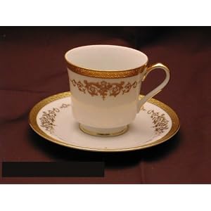 Mikasa Colony Gold #5860 Cups and Saucers by 
