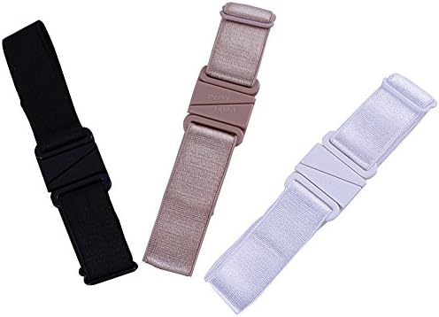3/pack Bralief Adjustable Elastic Bra Strap Solution Create Racer-back Style