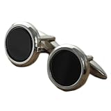 オニキス付きステンレスカフスボタン【ノンアレルギー】【ステンレスアクセサリー】 stainless