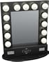 Broadway Table Top Lighted Vanity Mirror 27" x 13" - Black Frame, Black Surface