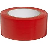 Brady 58201, 108' Length, 2" Width, B-7569 Vinyl Tape, Red Color Aisle Marking Tape
