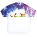 Dachshund Tug of War Doxie dog art print Hand Tie Dye T-Shirt - all sizes