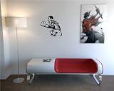 Wall Vinyl Sticker Decals Art Mural Sport Box Kickboxing Gloves O97