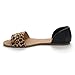 Betani SONYA-1 Women's Easy Slip On Open Toe D'orsay Flats Sandals