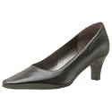 Naturalizer Women's Frannie Classic Pump,Black Leather,9W