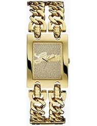 Guess Womens W0073L1 Gold Stainless-Steel Quartz Watch with Gold Dial