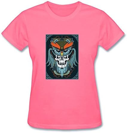 Jocersen Women's Terrible Skull Eagle Fashion Short Sleeve T-Shirt M