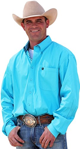 Cinch Men's Western Shirt Long Sleeve Plain Weave Solid