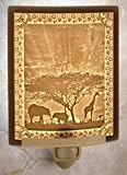 African Sunset Porcelain Lithophane Night Light
