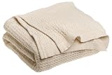 Review Faribault Mills HONE38050Q1L001 / Faribault Mills Waffle Weave 100% Upland Cotton Queen Blanket, Natural