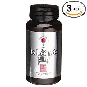 Bally Blast Energy Pills Dietary Supplement Capsules, 60-Count Bottles (Pack of 3)