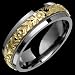 Epsilon Titanium Ring with 14K Gold Design Center