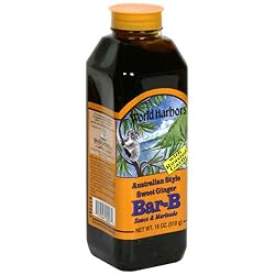 World Harbors Bar-B Sauce, 18-Ounce Bottles (Pack of 6)