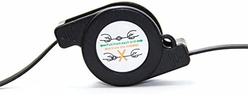 CS88 Black Retractable Compact & Portable USB to Lightning Key Chain Travel Charger Cable Works with Apple iPhone 6, iPhone 5, iPhone 5c, iPhone 5s, Ipad (4th gen), iPad Mini, iPad Air, iPod nano (7th Gen), Nomad, iPod touch (5th Gen), Compatible with IOS 8