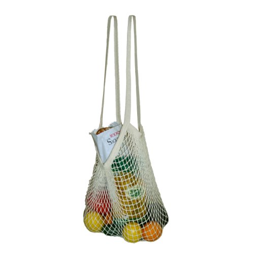 Simple Ecology Market String Bag - Natural Cotton - Shoulder Handle *REPLACED BY A NEW IMPROVED MODEL*