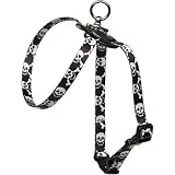Coastal Pet Size Right Adjustable Cat Harness in Skull Print