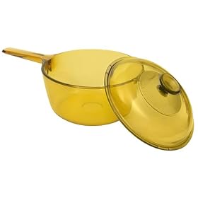 Visions Corning 2-2/3-Quart Saucepan with Lid, Amber