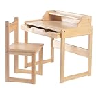 Desk with drawer and back