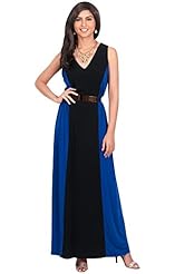 Sleeveless Cocktail Two-Toned Polyester/Spandex Evening Dress/Maxi Dress 