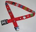 NEW!! Narrow -Bright Red Color- Soda Bottle Cap Seatbelt Belt!