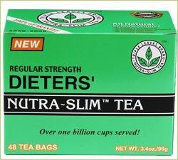 Regular Strength Dieters' Nutra-Slim Tea Triple Leaves Brand - 48 Tea Bags